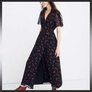 Madewell Tulip Sleeve Maxi Dress in Sweet Blossoms Size 10